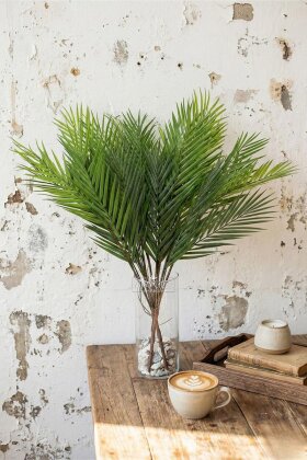 Yapay Bitki 4 Dallı Fenix Sıkas Demeti 70 cm Yeşil - 2