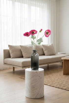 Yapay Çiçek 4lü Prenses Çiçeği Dalı 60 cm Fuşya - 3