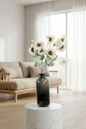 Yapay Çiçek 4lü Prenses Çiçeği Dalı 60 cm Krem - Yapay Çiçek Deposu