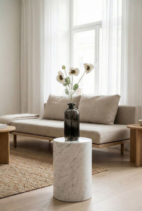 Yapay Çiçek 4lü Prenses Çiçeği Dalı 60 cm Krem - 3