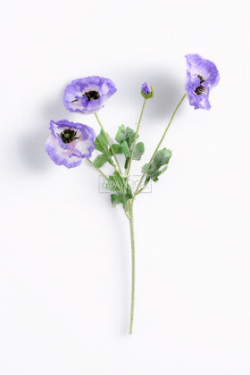 Yapay Çiçek 4lü Prenses Çiçeği Dalı 60 cm Lila - 4