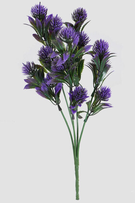 Yapay 5 Dal Plastik Mini Agrimonia Demeti 30 cm Mor - Yapay Çiçek Deposu