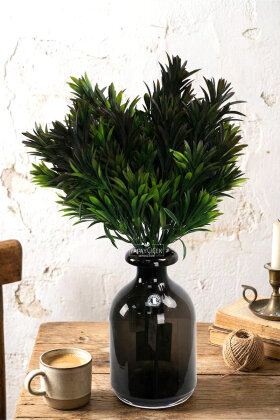  Yapay Yeşillik 5 Dallı Boxtree Demeti 37 cm Yeşil - Yapay Çiçek Deposu