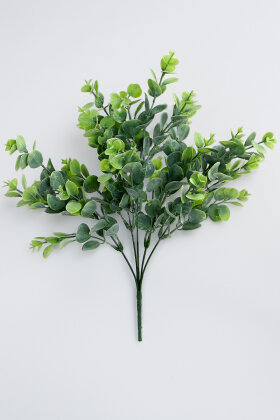  Yapay Yeşillik 5 Dallı Güz Okaliptusu 35 cm Açık Yeşil - 3