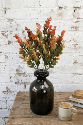  Yapay Yeşillik 5 Dallı Güz Okaliptusu 35 cm Kiremit - 2