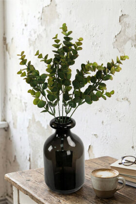  Yapay Yeşillik 5 Dallı Güz Okaliptusu 35 cm Yeşil - 2