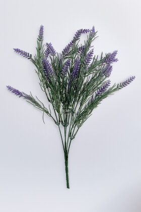 Yapay Bitki 5 Dallı İspanyol Lavantası Demeti 43 cm Mor - 3