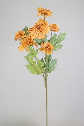 Yapay 6lı Gerbera Dalı 80 cm Açık Kahve - 2