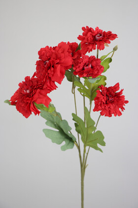Yapay 6lı Gerbera Dalı 80 cm Kırmızı - Yapay Çiçek Deposu