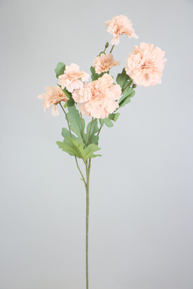 Yapay 6lı Gerbera Dalı 80 cm Pudra - 2