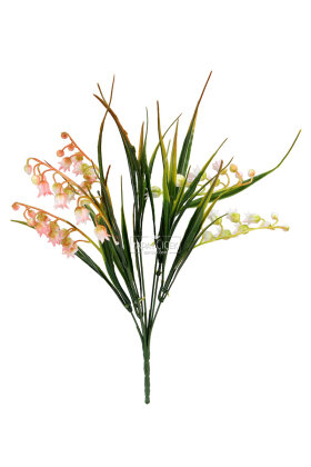 Yapay Bitki 7 Dallı Miyabi-Müge Çiçeği Demeti 35 cm Pembe - 3