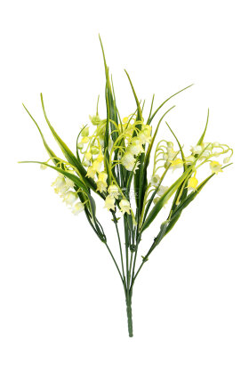 Yapay Bitki 7 Dallı Miyabi-Müge Çiçeği Demeti 35 cm Sarı - 3
