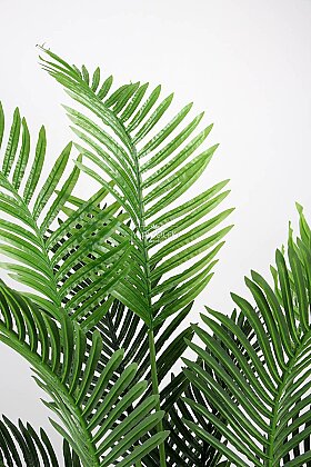 Küre Saksıda Yapay Ağaç 15 Yapraklı Madagaskar Areka Palmiyesi Ağacı 175 cm Antrasit - 4