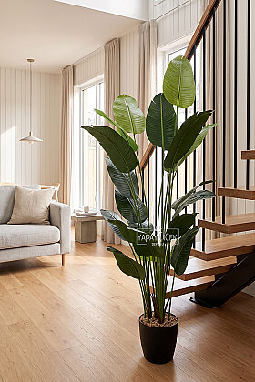 Yapay Ağaç 26 Yapraklı Soft Green Starliçe Ağacı 205 cm - 2