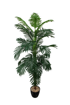 Yapay Ağaç 28 Yapraklı Luminous Leaf Areka Palmiyesi Ağacı 160 cm - 2