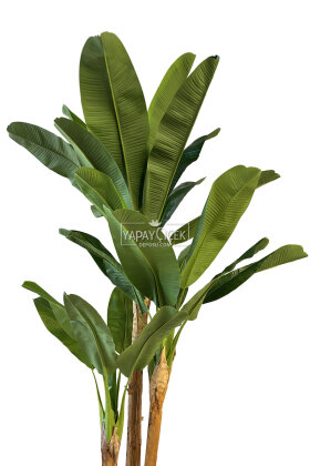 Yapay Ağaç 3 Gövde Tropik 29 Yapraklı Muz Gerçek Doku 280 cm - 3
