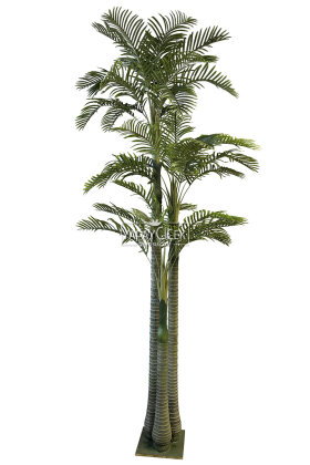 Yapay Ağaç Büyük 3 Gövde Dev Areka Palmiyesi 350 cm - 2