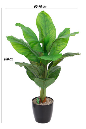 Yapay Ağaç Difenbahya Btikisi 100 cm Yeşil - 2