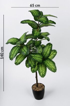 Yapay Ağaç 3 Dallı Difenbahya 140 cm - 5