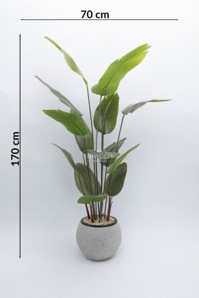 Yapay Ağaç Küre Saksıda 15 Yapraklı Starliçe Ağacı 170 cm - 4