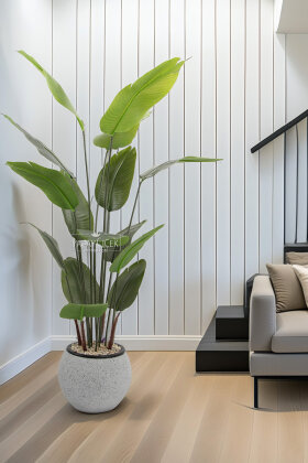 Yapay Ağaç Küre Saksıda 15 Yapraklı Starliçe Ağacı 170 cm - 1