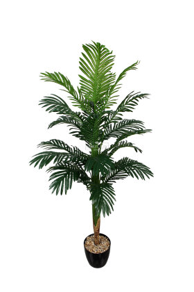 Yapay Ağaç 16 Yapraklı Minimalist Tropika Areka Palmiyesi Ağacı 130 cm - 2