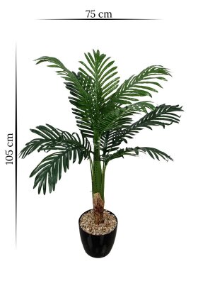 Yapay Ağaç 10 Yapraklı Monarch Areka Palmiyesi Ağacı 105 cm - 4