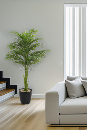 Yapay Ağaç Küçük Areka Palmiyesi Ağacı 130 cm - Yapay Çiçek Deposu