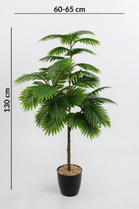 Yapay Ağaç 46 Yapraklı Areka Palmiyesi 130 cm Yeşil - 4