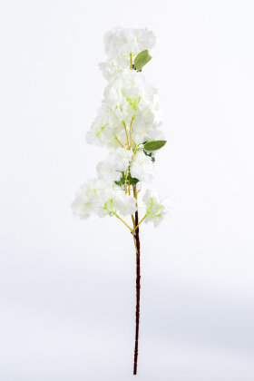 Yapay Lüx Kabarık Bahar Dalı 100 cm Beyaz - 3