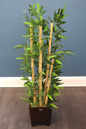 Yapay Bambu Ağacı 6 Gövde 110 cm Model 10 - 3