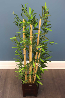 Yapay Bambu Ağacı 6 Gövde 110 cm Model 10 - 5