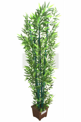 Yapay Bambu Ağacı 6 Gövde Yeşil Renk Bambulu 180 cm (Model15) - 2