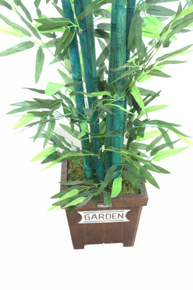 Yapay Bambu Ağacı 6 Gövde Yeşil Renk Bambulu 180 cm (Model15) - 3