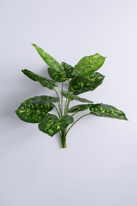 Yapay Bitki 12 Yapraklı Lumina Demeti 47 cm Yeşil - 3