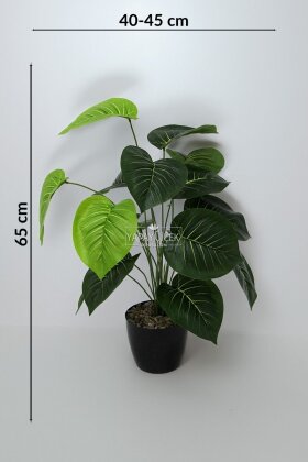 Yapay Bitki Mini 18 Yapraklı Malakit Bitkisi 65 cm - 4
