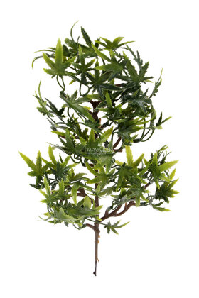 Yapay Bitki 3 Dallı Premium Aralia Demeti 35 cm Koyu Yeşil - 3