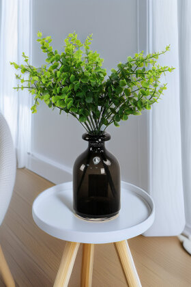 Yapay Bitki 5 Dallı Okaliptus Bitki Demeti 40 cm Yeşil - Yapay Çiçek Deposu