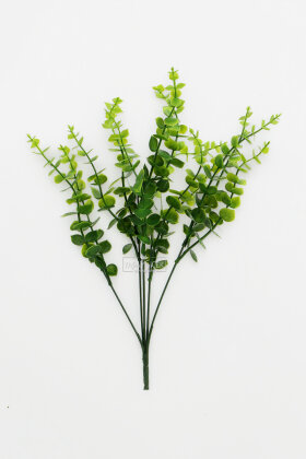 Yapay Bitki 5 Dallı Okaliptus Bitki Demeti 40 cm Yeşil - 3