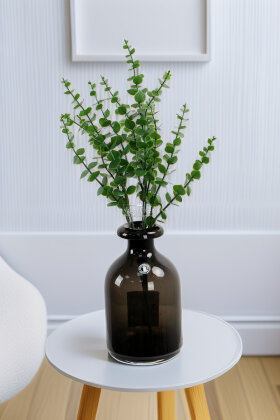 Yapay Bitki 5 Dallı Okaliptus Bitki Demeti 40 cm Koyu Yeşil - 2