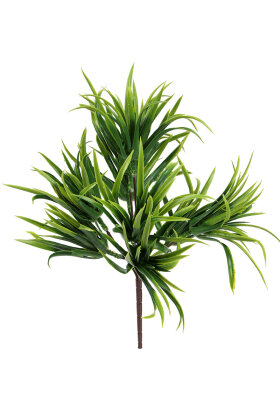 Yapay Bitki 5 Dallı Yıldız Çimi Demeti 40 cm Yeşil - 3