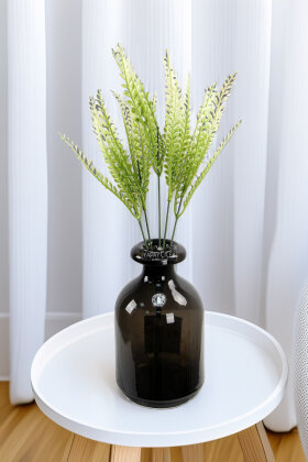 Yapay Bitki 5 Dallı Dumanlı Vadi Bitki Demeti 37 cm Beyaz - 2