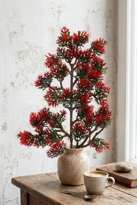 Yapay Bitki Astilbe Dalı 35 cm Kırmızı - 2