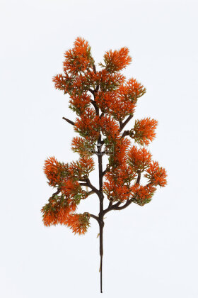Yapay Bitki Astilbe Dalı 35 cm Turuncu - 3