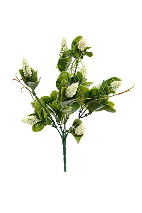 Yapay Bitki Böğürtlen Ara Dal Garnitür Demeti 33 cm Beyaz - 3