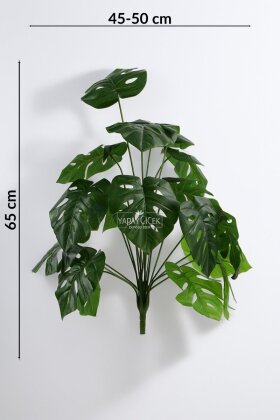 Yapay Bitki 18 Yapraklı Deve Tabanı 65 cm Yeşil - 3