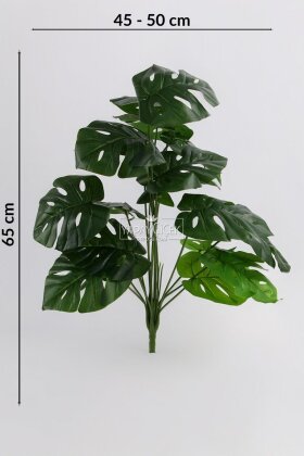 Yapay Bitki 18 Yapraklı Deve Tabanı 60 cm Yeşil - 3