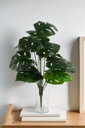 Yapay Bitki 18 Yapraklı Deve Tabanı 60 cm Yeşil - Yapay Çiçek Deposu