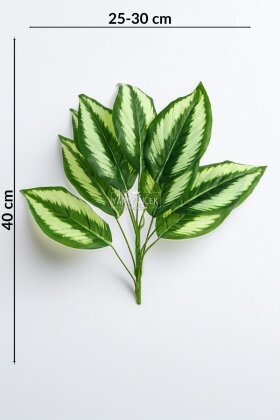 Yapay Bitki 9 Yapraklı Elysium 40 cm Yeşil - 3