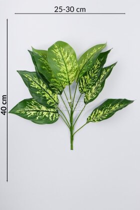 Yapay Bitki 9 Yapraklı İsis 40 cm Yeşil - 3